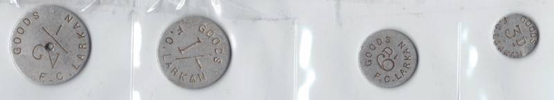 SET OF FC LARKAN TOKENS  **EXTREMELY RARE TO GET THIS SET**